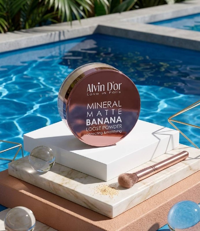 Рассыпчатая пудра Mineral Banana Matte Alvin D'or LSP